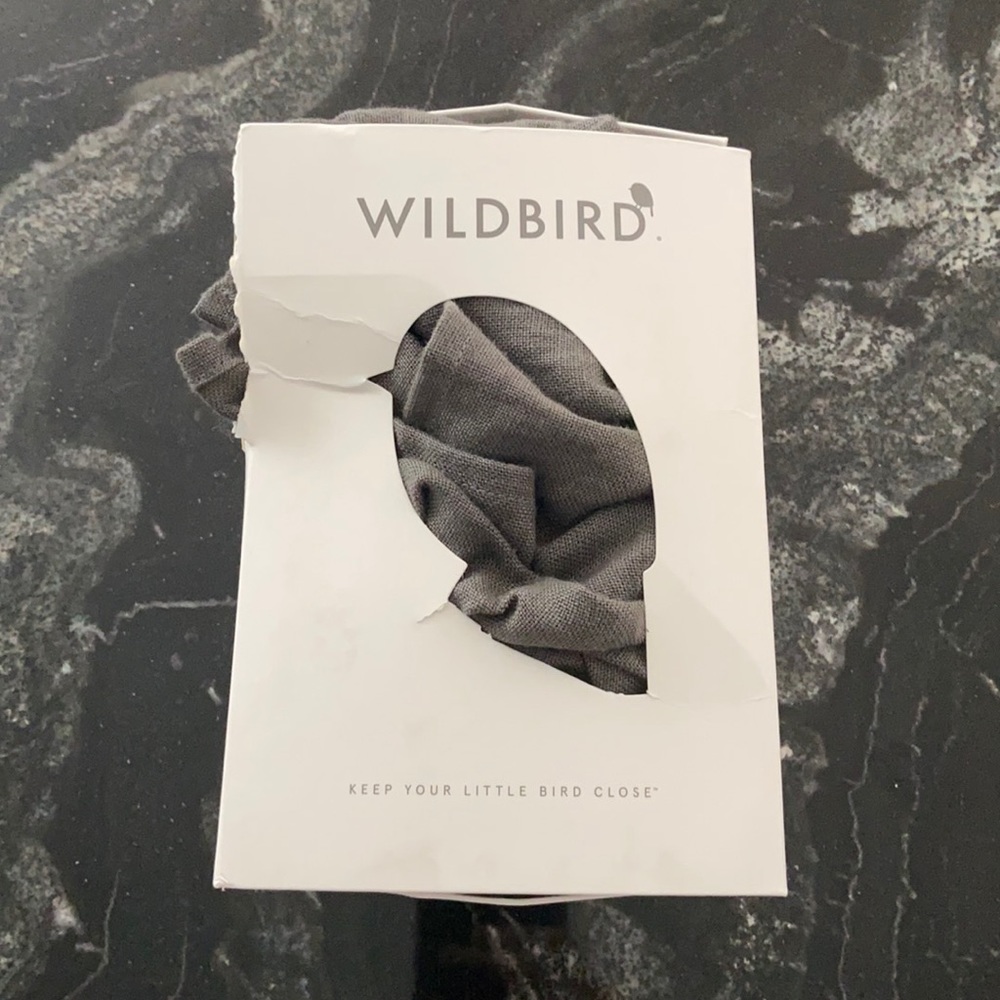 Grey linen wild bird sling